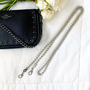 Crossbody / Shoulder Replacement Bead Chain Strap in Silver